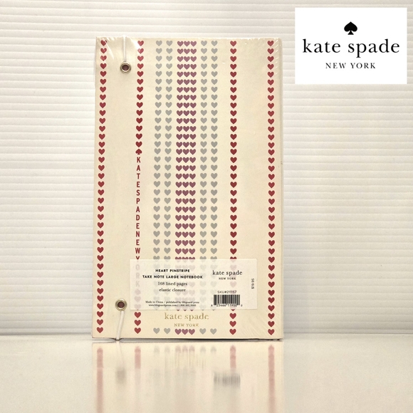 Kate Spade Heart Pattern Notebook - Picture 2 of 2